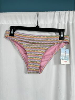 Roxy Women's Medium Chevron Pattern Bikini Bottom Swimwear Size Medium
